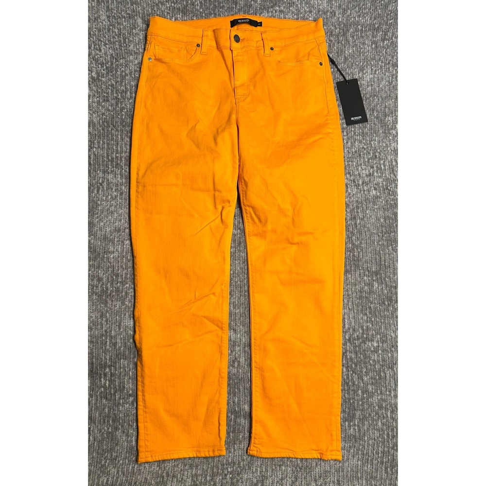 Hudson Los Angeles Nico Cigarette Jeans Women's 30 Orange Stretch NWT Style WM29